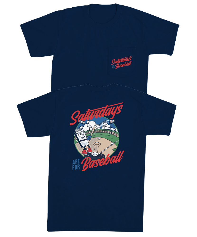 Barstool Sports - Saturdays Are For Baseball Pocket Tee