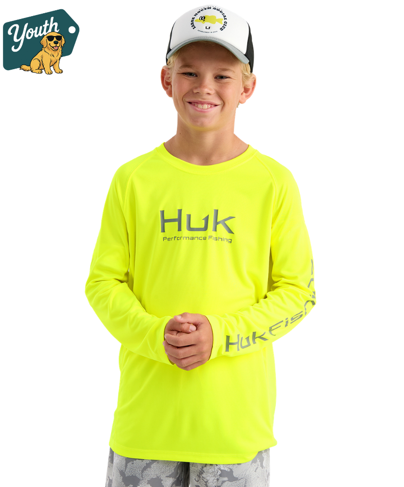 Huk - Kid's Pursuit Solid Performance Shirt LS