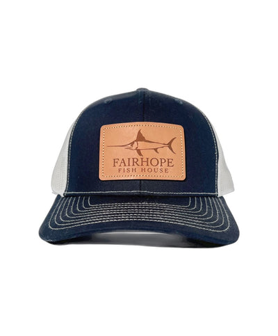 Fairhope Fish House - Sword Leather Patch Hat