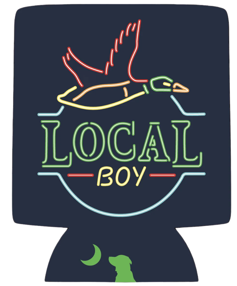 Local Boy - Neon Duck Latte Koozie