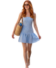 Lizzy Polka Dot Pleated Front Mini Dress