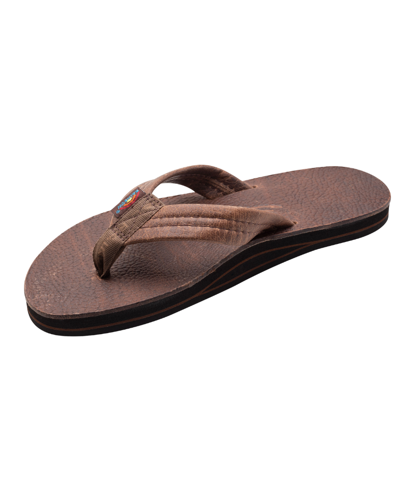 Brown sandal on a white background