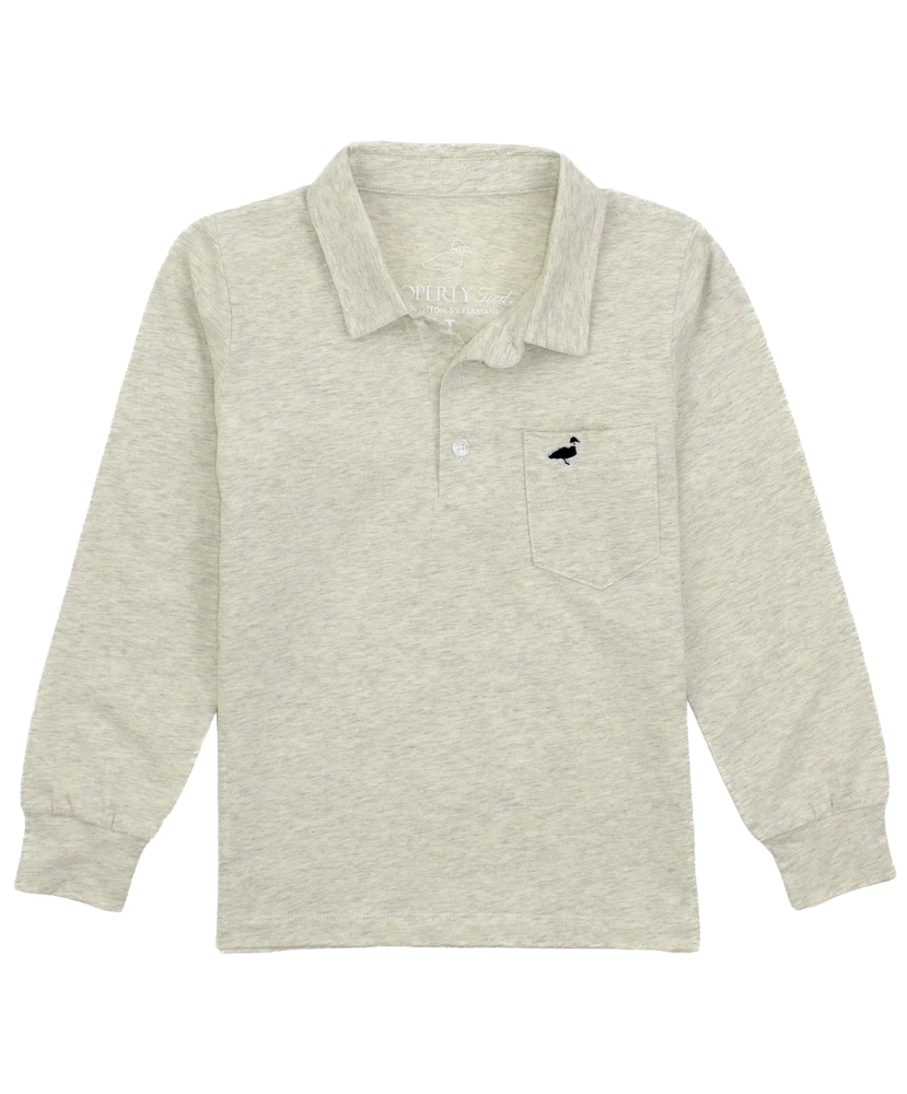 Properly Tied - Youth Harrison Pocket Polo LS