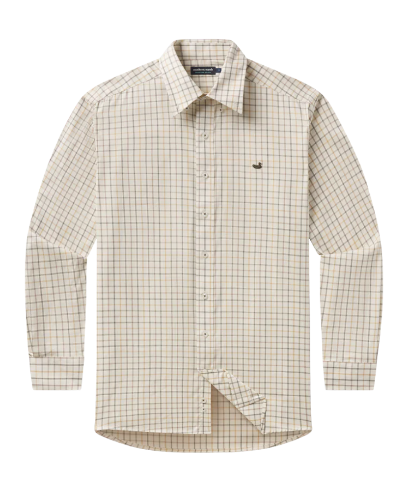 Southern Marsh - Chateau Windowpane Dress Shirt