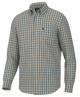 Green and white checkered shirt on a white background