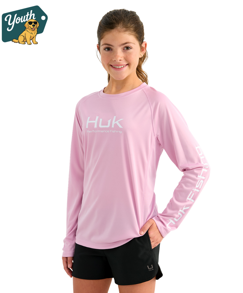 Huk - Kid's Pursuit Solid Performance Shirt LS