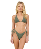 Golden Hour Shimmer Triangle Bikini Top