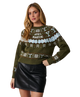 Apres Martini Round Neck Graphic Sweater