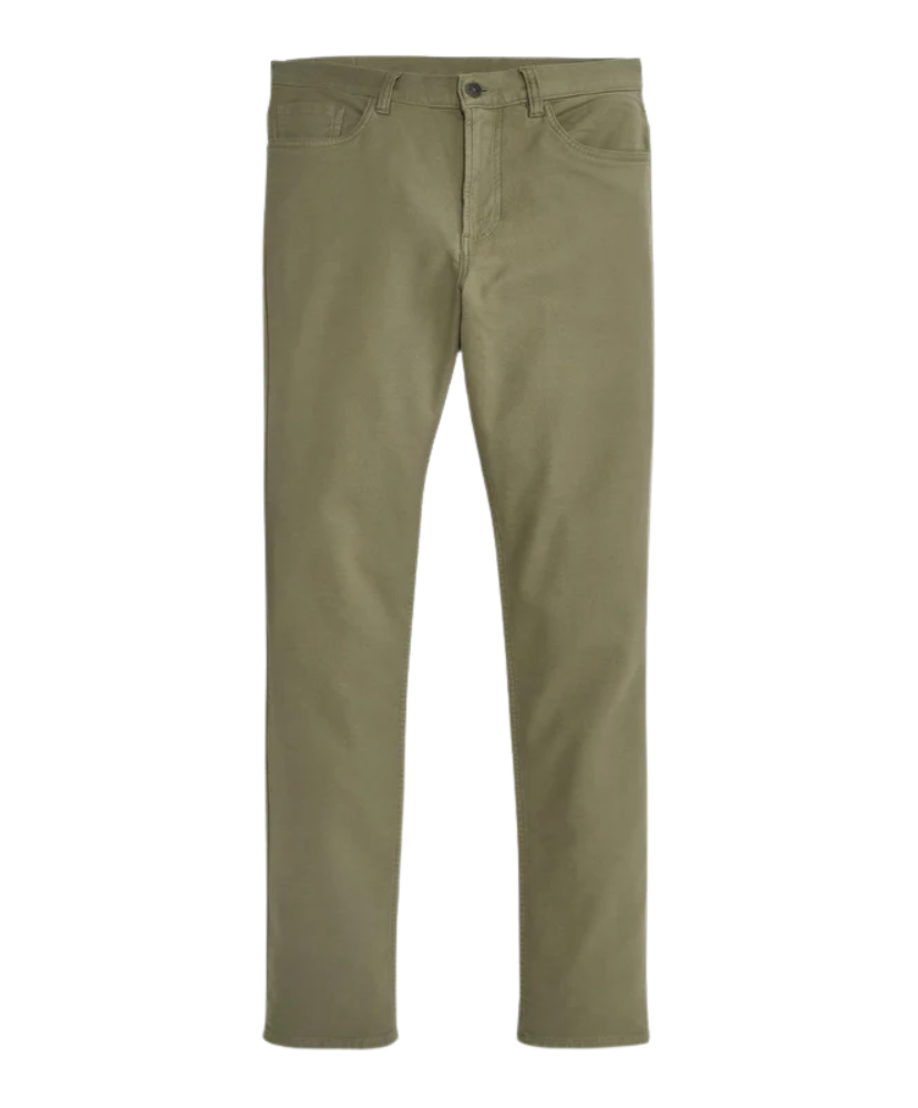 Green pants on a white background