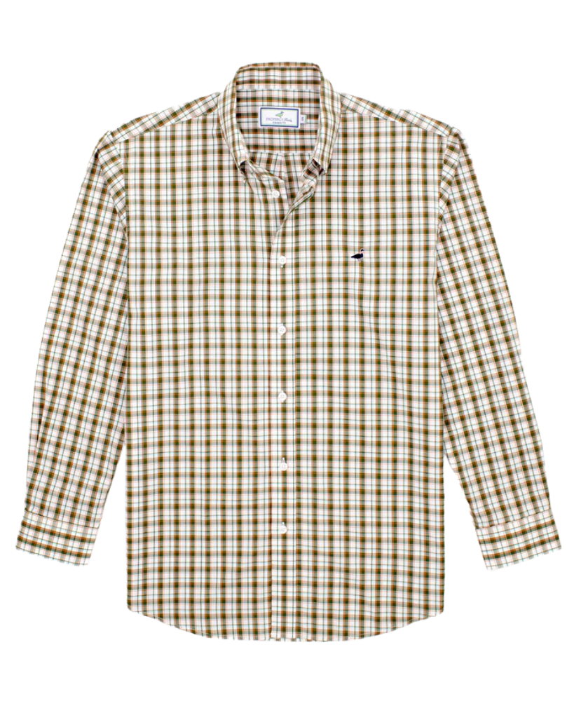 Plaid shirt on a white background