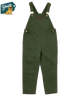 Green olive youth overalls on a white background with 'Youth' logo in the corner.