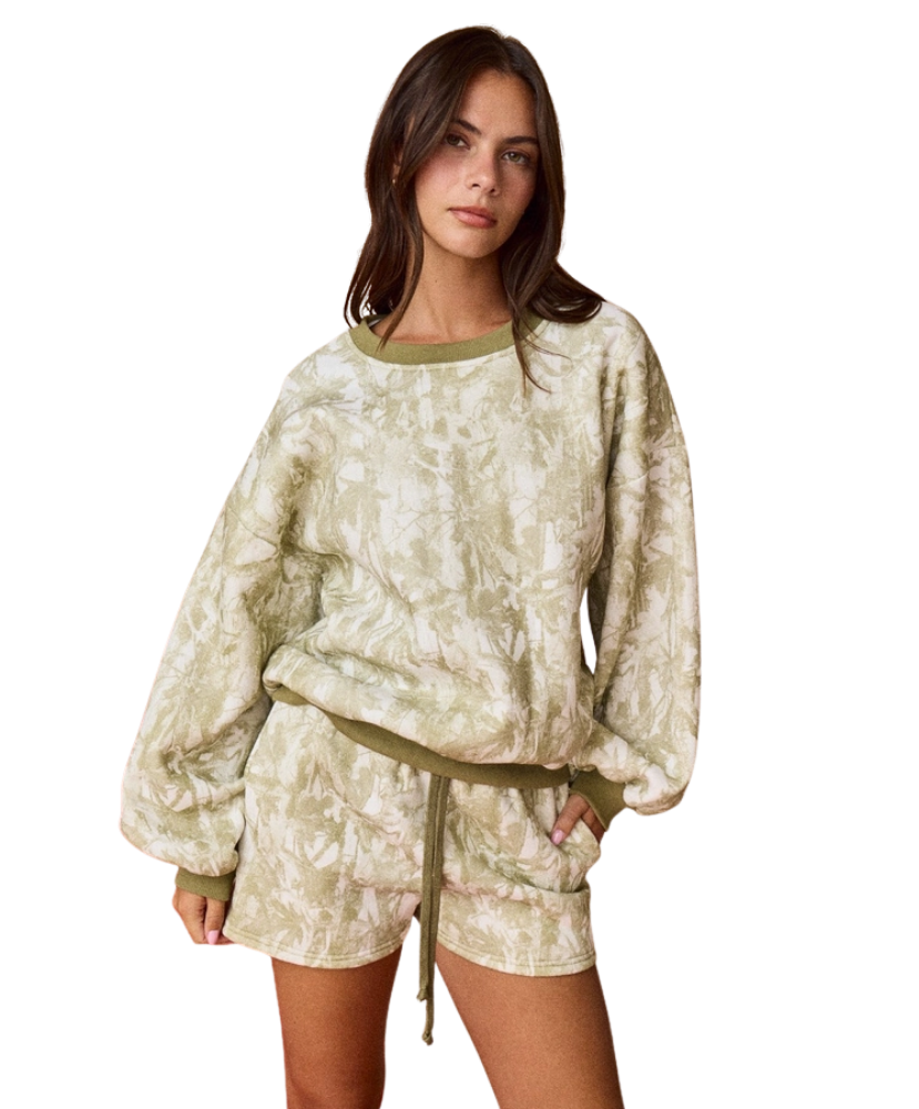 Woodland Camo Crewneck Set