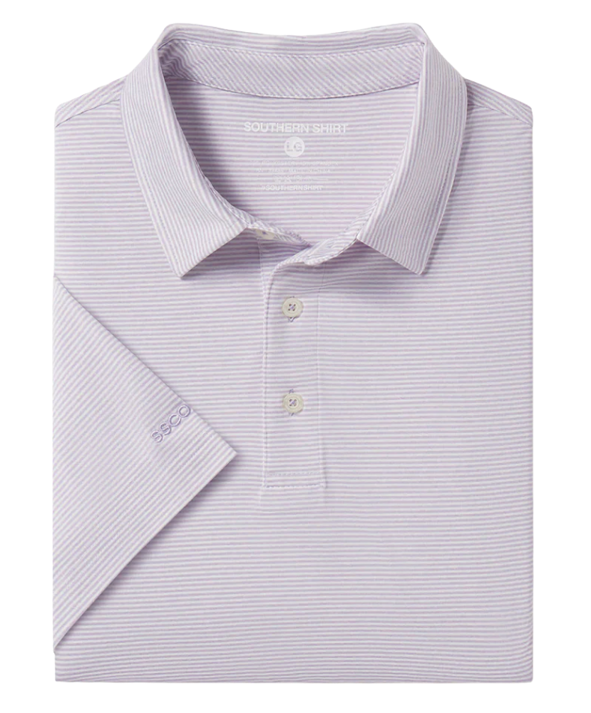 Southern Shirt Co - Heather Madison Stripe Polo