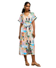 Palmer Printed Tie Midi Dress