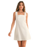 Lauren Linen Square Neck Pattern Mini Dress