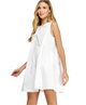 Poppy Pintuck Tie Poplin Dress