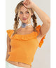 Rachel Ruffle Crop Top