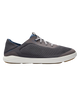 Gray sneaker with white sole on a white background