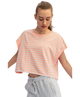 Striped Terry Open Back Top