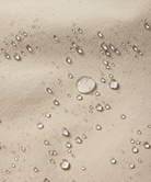 Close-up of water droplets on shorts surface