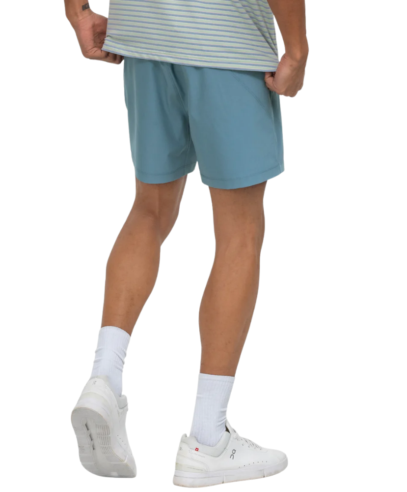 Blue Southern Shirt Everyday shorts on a white background