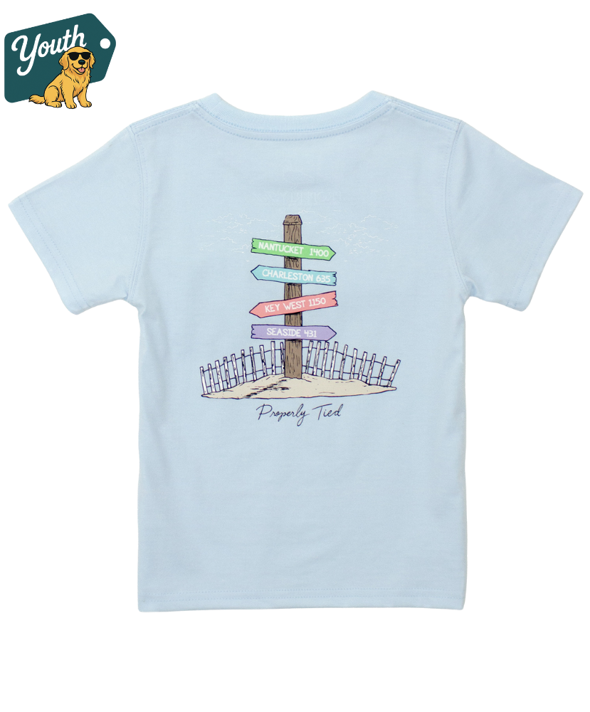 Properly Tied - Girls Beach Trip Tee
