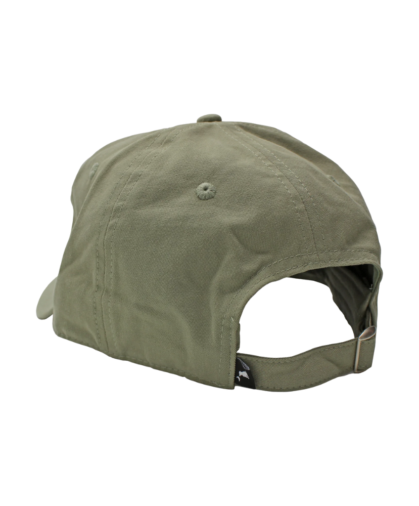 Pine hat with Local Boy branding. Adjustable cloth strap. Dad hat classic look with mid=profile fit.