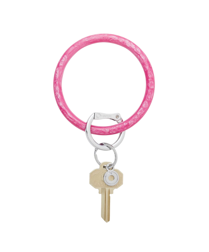Resin Big O Key Ring