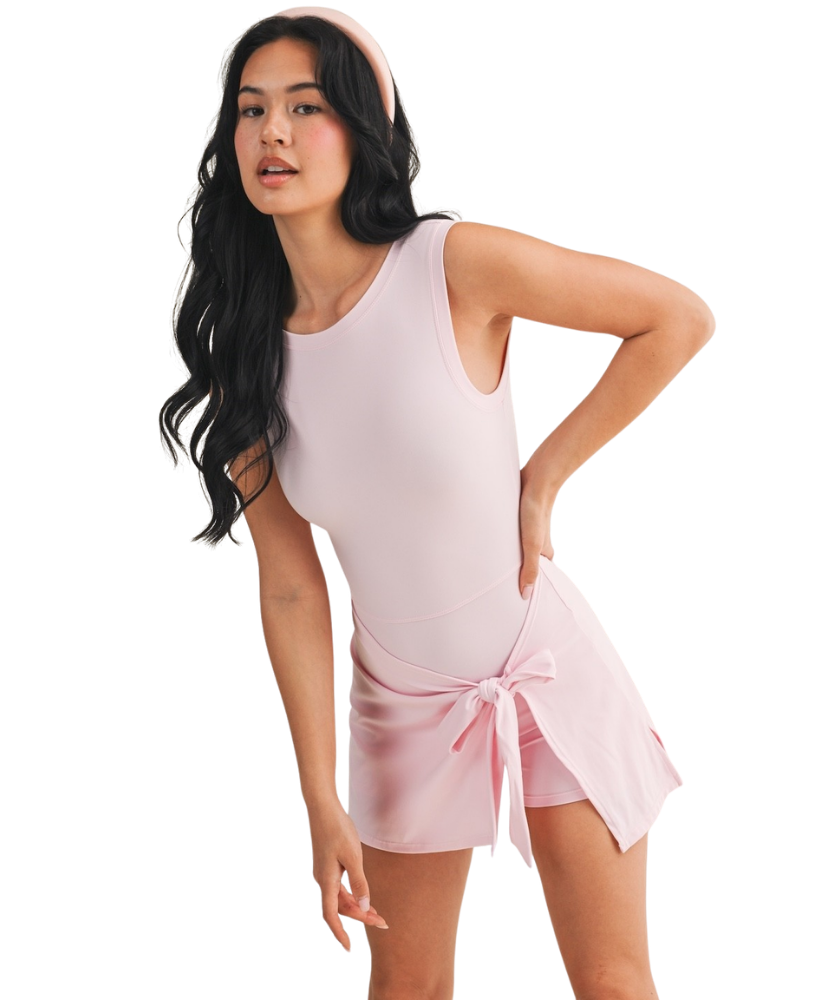 Blakeley Sleeveless Wrap Tie Front Dress