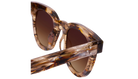 Krewe tortoiseshell sunglasses with brown gradient lenses on a white background