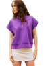 Tate Short Sleeve Half Zip - Up Scuba Sweatshirt SS