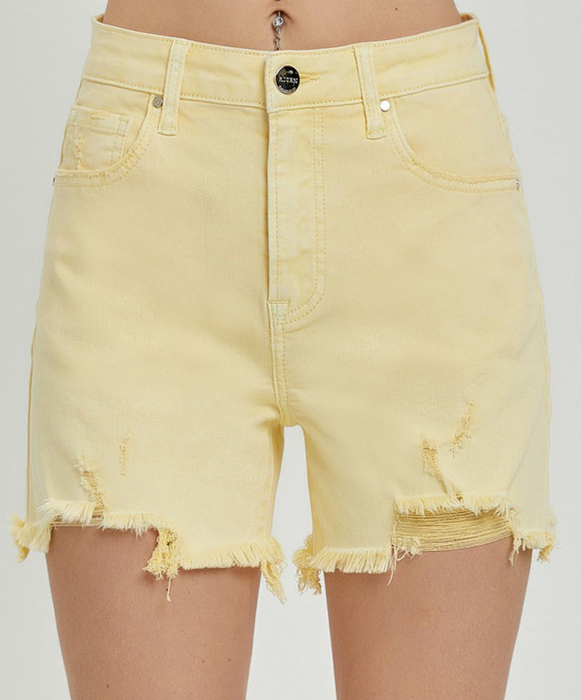 Maci High Rise Denim Shorts