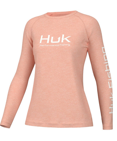 Huk - Women's Heather Crew LS
