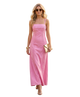Lace Trim Panel Maxi Dress