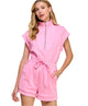Holly Rib Knit Contrast Romper