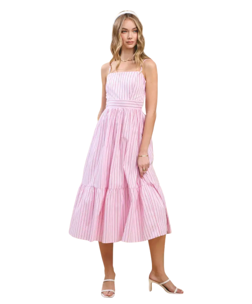 Sissie Stripe Midi Dress