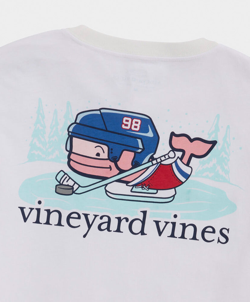 Vineyard Vines Pond Hockey Whale LS Tee Shades Sunglasses