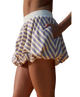 Dani Striped Bubble Mini Skirt