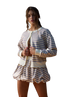 Dani Dual-Button Striped Cardigan