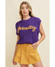 Gameday Embroidered Sleeveless Sweater