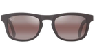 Maui Jim polarized Sunglasses with a dark frame and gradient lenses on a white background