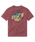 Maroon Southern Shirt t-shirt with a dog graphic and text on a white background