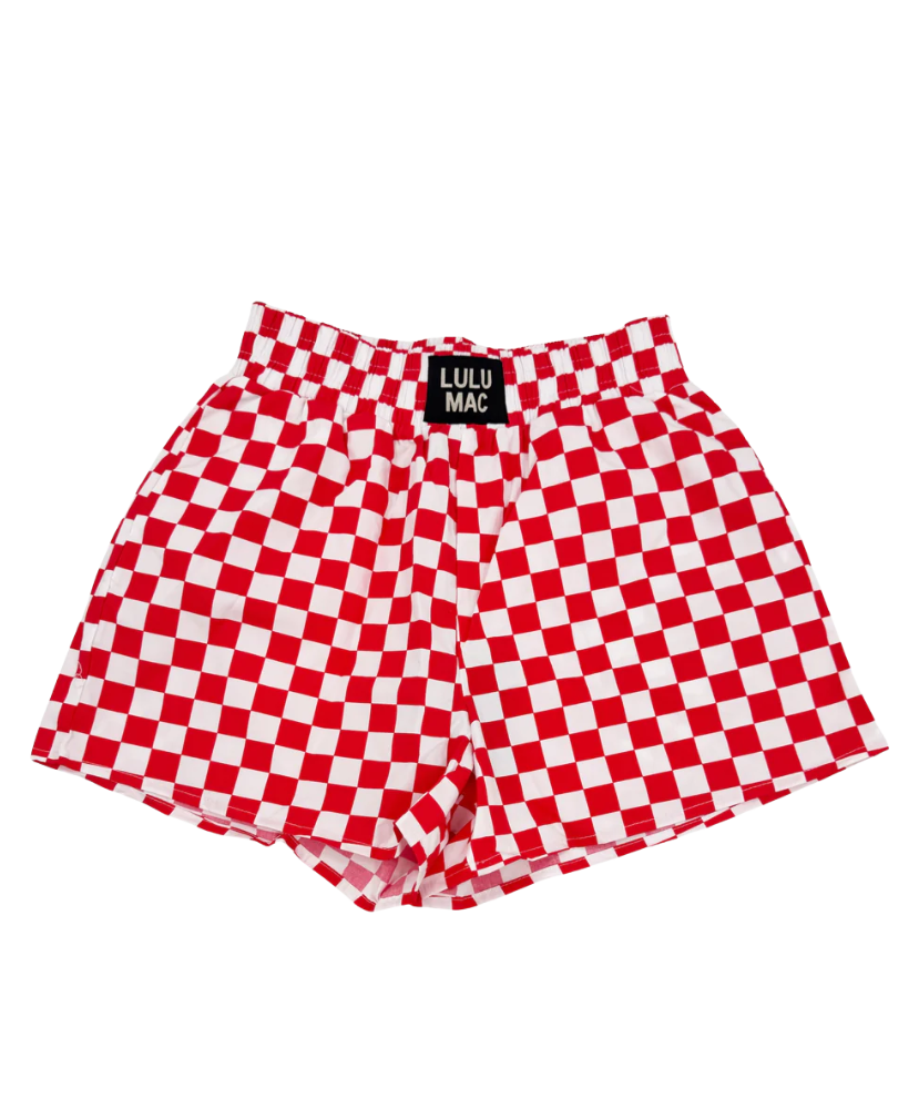LULU MAC - Check Gameday Boxer Shorts