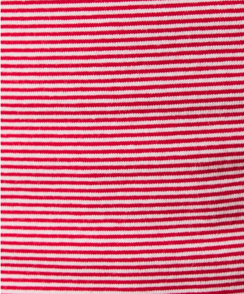 Close-up of red and white striped fabric texture