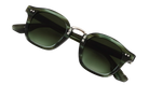 Green Krewe sunglasses with a white background