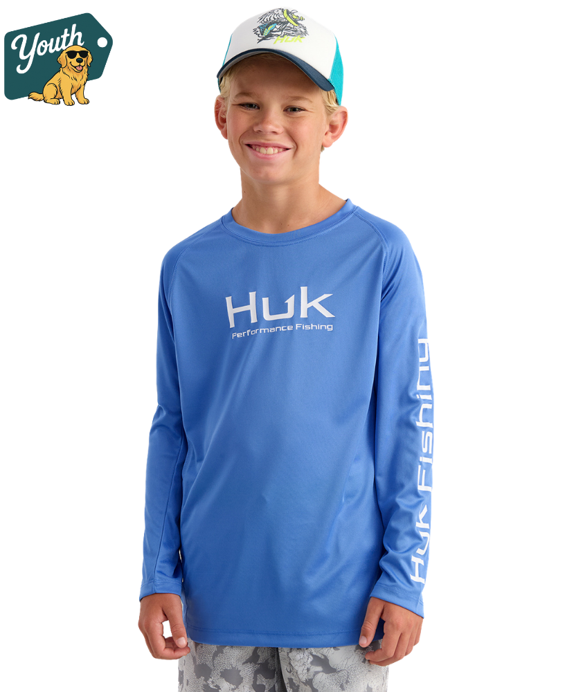 Huk - Kid's Pursuit Solid Performance Shirt LS