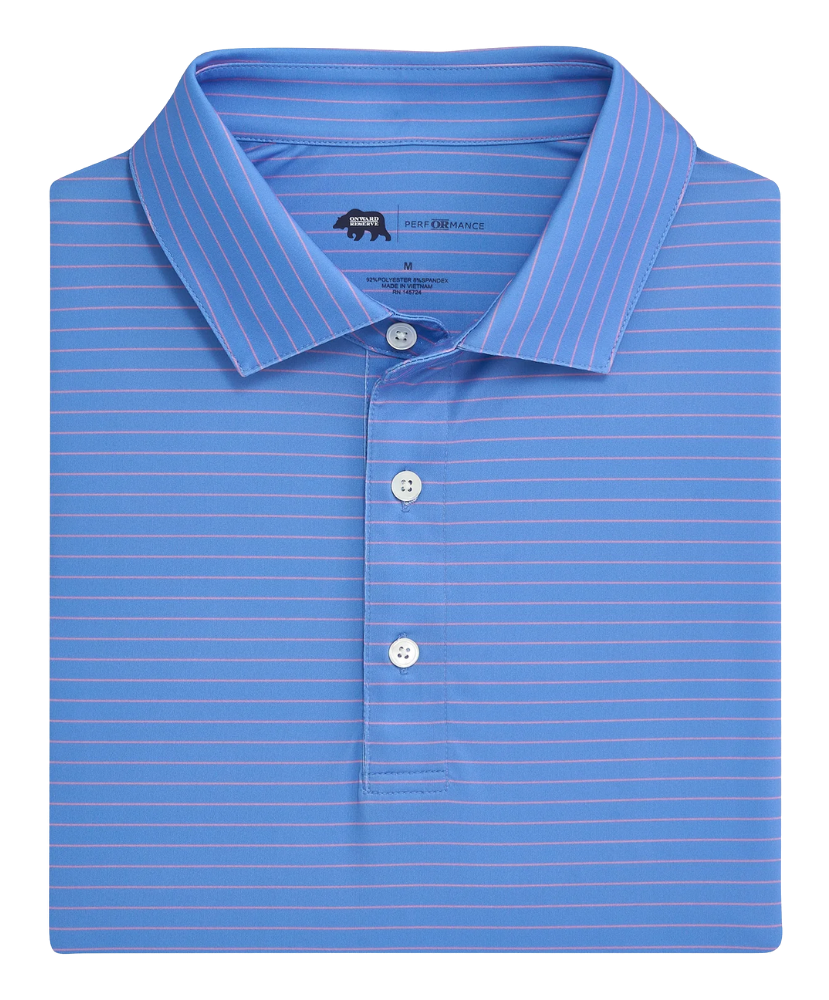 Onward Reserve - Atlantic Stripe Performance Polo