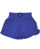 Blue shorts with a Lulu Mac label on a white background