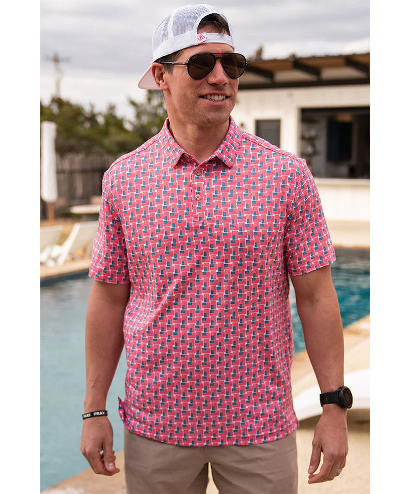 Burlebo - American Flags Performance Polo