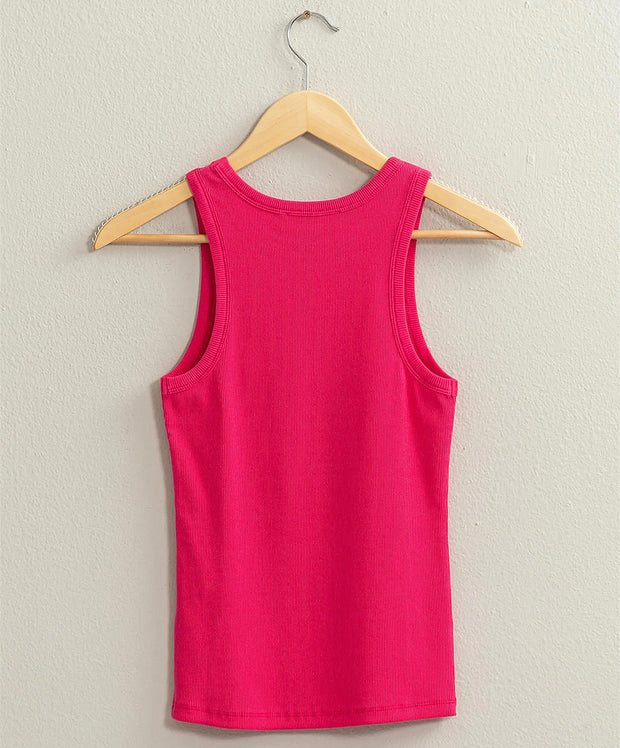 Radiant Ribbed Tank Top
